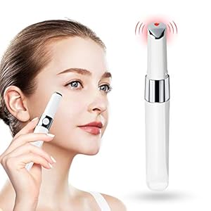 JIANNZT-Eye-Massager-Wand-Sonic-Vibration-Electric-Eye-Massage-with-Heat-for-Dark-Circles-Puffiness-and-Eye-Fatigue-USB-Rechargeable-Eye-Roller-Skin-Care-Beauty-Tool-White JIANNZT Eye Massager Wand, Sonic Vibration Electric Eye Massage with Heat for Dark Circles, Puffiness and Eye Fatigue…
