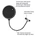 Pop Filter - Studio Double Round Shape Microphone Screen Pop Filter Double Layer Sound Shield Guard Windscreen