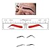 CHOOSE-IT Eyebrow Ruler Sticker Microblading Stencils Eyebrow Shaping Stencils Microblading Supplies Disposable Adhesive Eyebrow Template Permanent Makeup Measure Tool 50Pcs Different Shapes(5 Shapes)