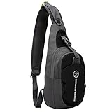 Shoulder Backpack Casual Cross Body Bag Outdoor Sling Bag Chest Pack with Adjustable Shoulder Strap for Cycling Hiking Camping Travel and Men Women