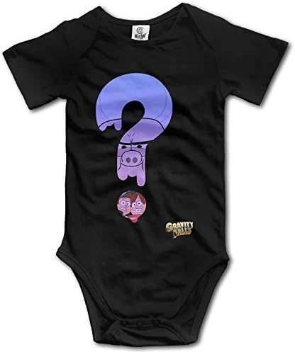 Elnory Gravity Falls Baby Cool Jumpsuit Romper Climbing Clothes Black 24 Months