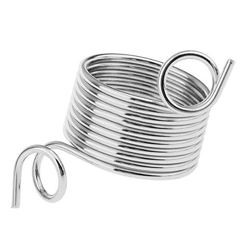 Ireav A Pair Stainless Steel Yarn Threader Finger Ring Wool Thread Thimble Knitting Sew Tool(M)
