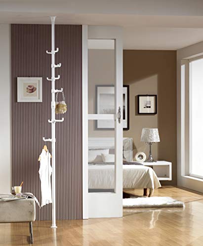 PRINCE HANGER One Touch Coat Rack, White, Steel, Made in Korea