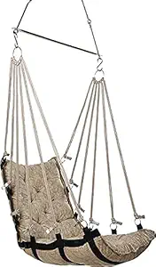 GATISTAVAM Swing Chair for Balcony | Swing Chair for Balcony | Swing Jhula for Home | Swing for Balcony | Swing Jhula for Adults for Home | Color: - Beige