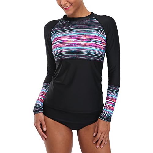 women's long sleeve rash guard swimwear