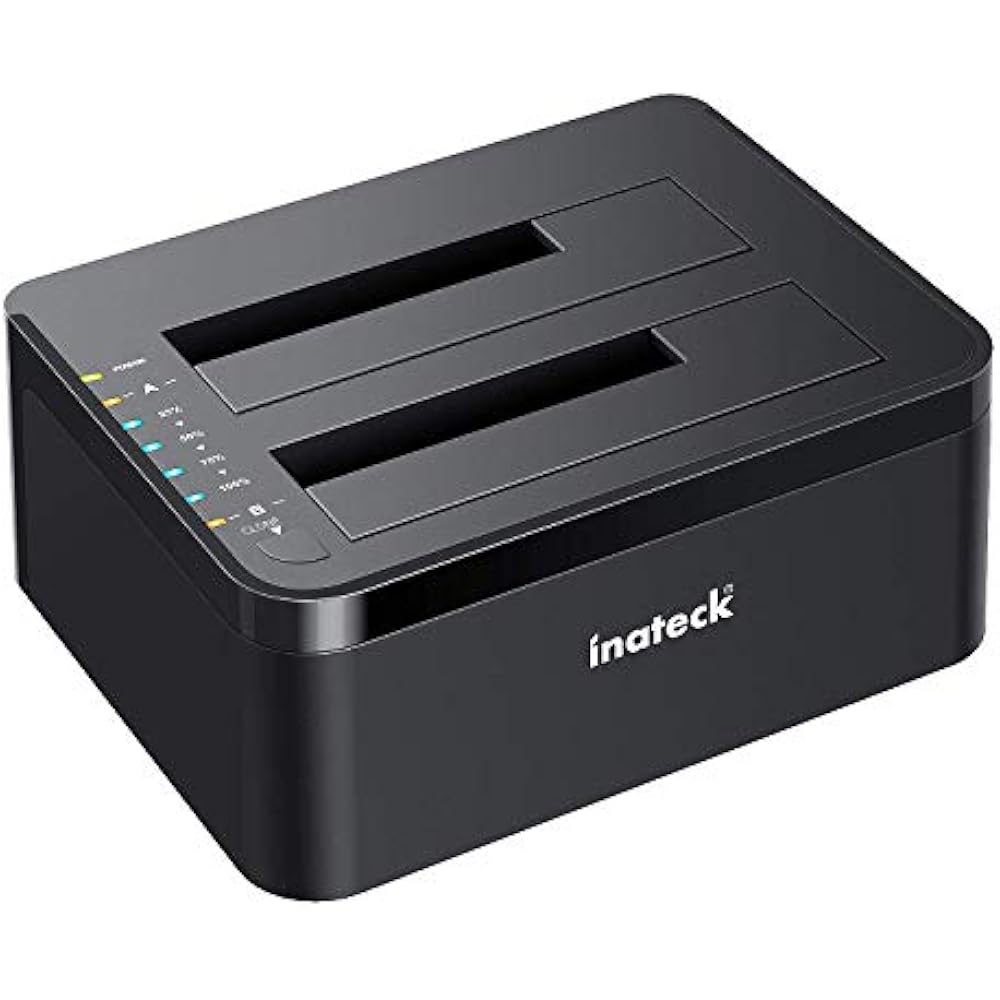 Hard Drive Dock, USB 3.0 To SATA Dual Bay External Docking Station 2.5