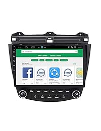 ChoGath   Navegador GPS para Honda Accord 7 2003 2007 (10,2 pulgadas, 2G RAM, Android 7.0, con vídeo 1080P, Bluetooth, espejo)