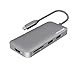 USB C Hub, Letscom 7 ports Type C Hub with USBC Charging Port, HDMI Port, 3 USB 3.0 Ports, SD & MicroSD Card Reader, Portable for MacBook Pro, Chromebook Pixel and More Type-C Devices (Grey)