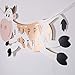 QIYNAO White and Blacke Dairy Cow Happy Birthday Banner for Birthday Party Decoration
