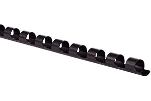 GBC Binding Spines/Spirals/Coils, 1/2" Diameter, 90 Sheet Capacity, CombBind, Black, 100 Pack (4000068)