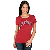 Mike Trout Los Angeles Angels of Anaheim #27 MLB Women's Player T-Shirt