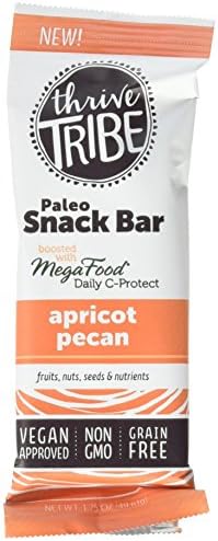 Thrive Tribe Paleo Mega Food Bar, Apricot Pecan, 1.75 oz., 12 Bars