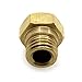 Witobt MK10 M7 0.4mm Extruder Upgrade Brass Wear Resistant Nozzle for Makerbot RepRap 3D Printer (Pack of 5pcs)