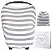 Kyapoo Baby Nursing Covers Multi-Use Flexible Unisex Super Soft for Baby Car Seat Covers Canopy Shopping Cart Cover Scarf Light Blanket Stroller Cover