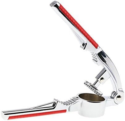 SZAT Stainless Steel Garlic Press &amp; Nut Cracker (Red)