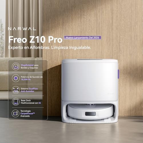 Freo Z10 Pro Robot Aspirador y Friegasuelos, Estación Todo en Uno — foto 2 de 8