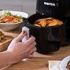 Salter-EK2817-Compact-Hot-Air-Fryer-with-Removable-Frying-Rack-2-L-1000-W-BlackSilver Salter EK2817 Compact 2L Hot Air Fryer, 1000W Fryer, Removable Frying Rack & 30 Minute Timer, Adjustable Temperature…