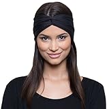 French Fitness Revolution Moisture Wicking Turban Headband for Sports, Running, Workout and Yoga, Insulates and Absorbs Sweat, Women Hair Band