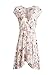 Glamaker Women's Sexy Deep V Neck Boho Mini Dress Short Floral Dress