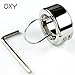 Heavy Duty Ball Stretcher 12.35 Oz - OXY + Free Velvet Carry Bag/Surgical Grade Stainless Steel Testicle Stretching Ring, Weight Stretcher CBT Toys