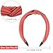 6 Pack Wide Plain Headbands,Unime Twist Knot Turban Headband Yoga Hair Band Fashion Elastic Hair Accessories for Women and Girls,Children 6 Colors