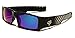Locs Men's Original Gangsta Shades Rectangle Sunglasses with Color Mirror Lens