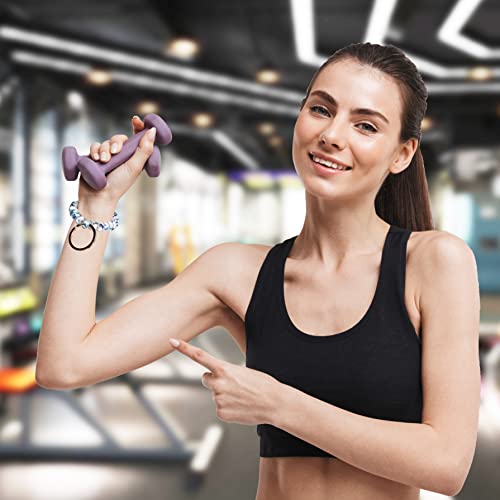 Hisuper Sauna Coil Keychain Bracelet Stretchable Wristband