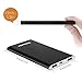 Portable Charger Shinngo 4000mAh Power Bank Ultra Slim External Battery Pack Covered with Aviation Aluminum, Total 3.1A Output and 2A Input,High-Speed Charger for Smartphones and Tablets (Black)