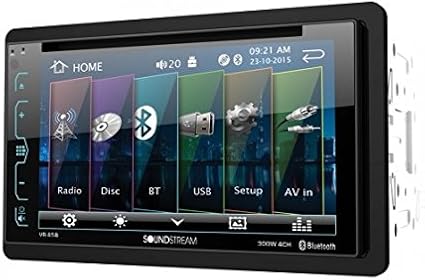 Soundstream Vr 65b Double Din Bluetooth Dvd Cd Am Fm In Dash Car Stereo With 6 2 Smart Sense Screen