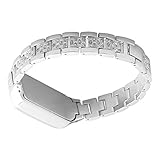 For Garmin Vivofit 3 and Garmin Vivofit JR, Replacement Adjustable Metal Bands with Rhinestones Link Remover for Garmin Vivofit 3 and Vivofit JR Activity Tracker