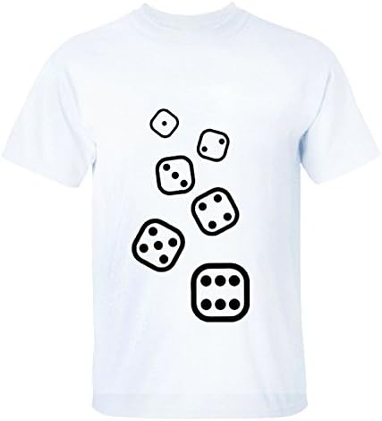 sansiwoman dice Tees For Mens XXL white