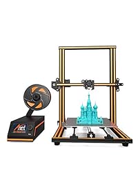 Impresora 3D Anet E16, tornillo de rosca doble T con estructura de metal, la varilla de eje Y doble es más estable. Tamaño de impresión grande 300 mm x 300 mm, filamento automático de carga y descarga