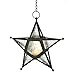 Zings & Thingz Beautiful Hanging Star Candle Lantern, Decorative Iron Light Home Decor, 9.5