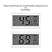 Digital Thermometer Indoor Hygrometer Room Temperature Monitor Humidity Gauge with Big Screen Stand Wall Hanging Magnet Greenhouse House Kitchen Car