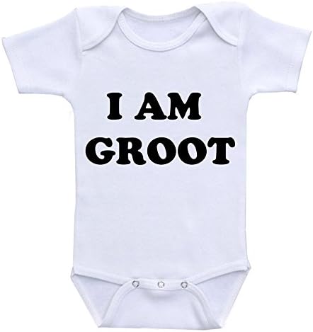 " I am GROOT " Custom Boutique Baby bodysuit onesie.