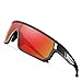 TOREGE Polarized Sports Sunglasses for Man Women Cycling Running Fishing Golf TR90 Fashion Frame TR16 Warrier