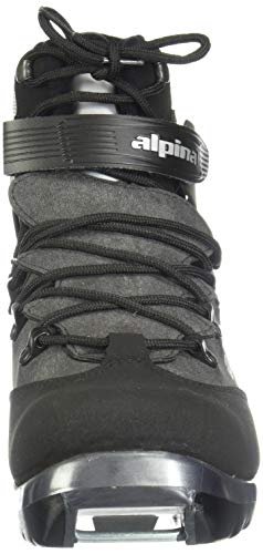 Alpina BC-1550 Back-Country Nordic Cross-Country Ski Boots, for use with NNN-BC Bindings, Black/Silver, 42