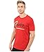 Lucky Brand Men's Fender Stripe Tee, Pompeian Red, X-Large