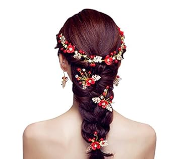 Amazon Com Topjin Classic Wedding Bridal Hair Style Pins Evening