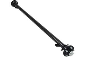 RV Murts Trailer Axle Kit 3500 lbs with 5 Lug on 4.5 Hubs, 61" Hubface - 46" Spring Center, Cargo Trailer Parts Outlet, Leaf 