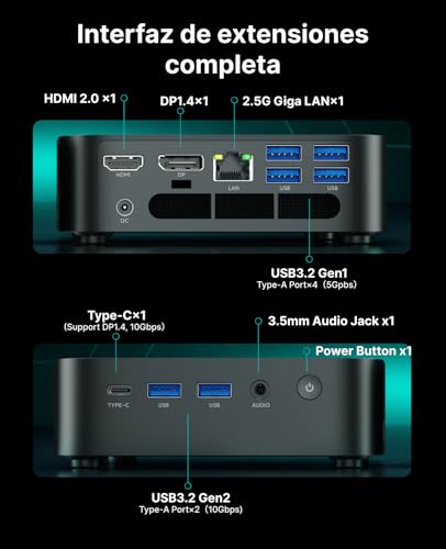 ACEMAGIC M1 Mini PC, AMD Ryzen 7 7735HS (8C/16T, up to 4.75GHz), 24GB LPDDR5 1TB NVMe SSD Win11 Pro Mini Computer, AMD Radeon Graphics, 4K Triple Display, USB-C, WiFi 6 BT 5.2 for Office, Multimedia