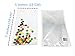 SCOBUTY || 5 in x 7 in Clear Flat Cello Cellophane Treat Bags Good for Bakery,Popcorn,Cookies,Candies,Dessert 1.2mil.Give Metallic Twist Ties, 100 Pcs, Transparent