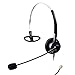 Audicom Corded Call Center Headset Headphone with Mic for Avaya 1416 2420 5410 Aastra 6757i Mitel 5330 NEC Aspire DT300 DSX ShoreTel IP230 Polycom 335 and VVX310 400 Telephone IP Phones(H200STA)