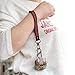 Designer Cute Leather Case for Airpods Come with 16.5in Neck Lanyard 6.3in Wristlet Strap, JANSAE Classic Luxury Protect Case Kits Accessories Compatible with Airpod Charging Case Cover 1/2