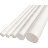 Teflon Rod 200mm/7.87'' Long OD 1MM-220MM PTFE F4 Round Rod Bar (Diameter 20mm)