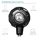 Sentey LS-4201 Amplitude X360 Black in-Ear Headphones with in-Line Microphone Controller for Apple, iPhone, iPad, iPod, Smartphone, Samsung Galaxy, 15mm Drivers, 3.5 mm Connector.