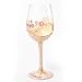 Lolita Maid of Honor Artisan Painted Wine Glass Gift