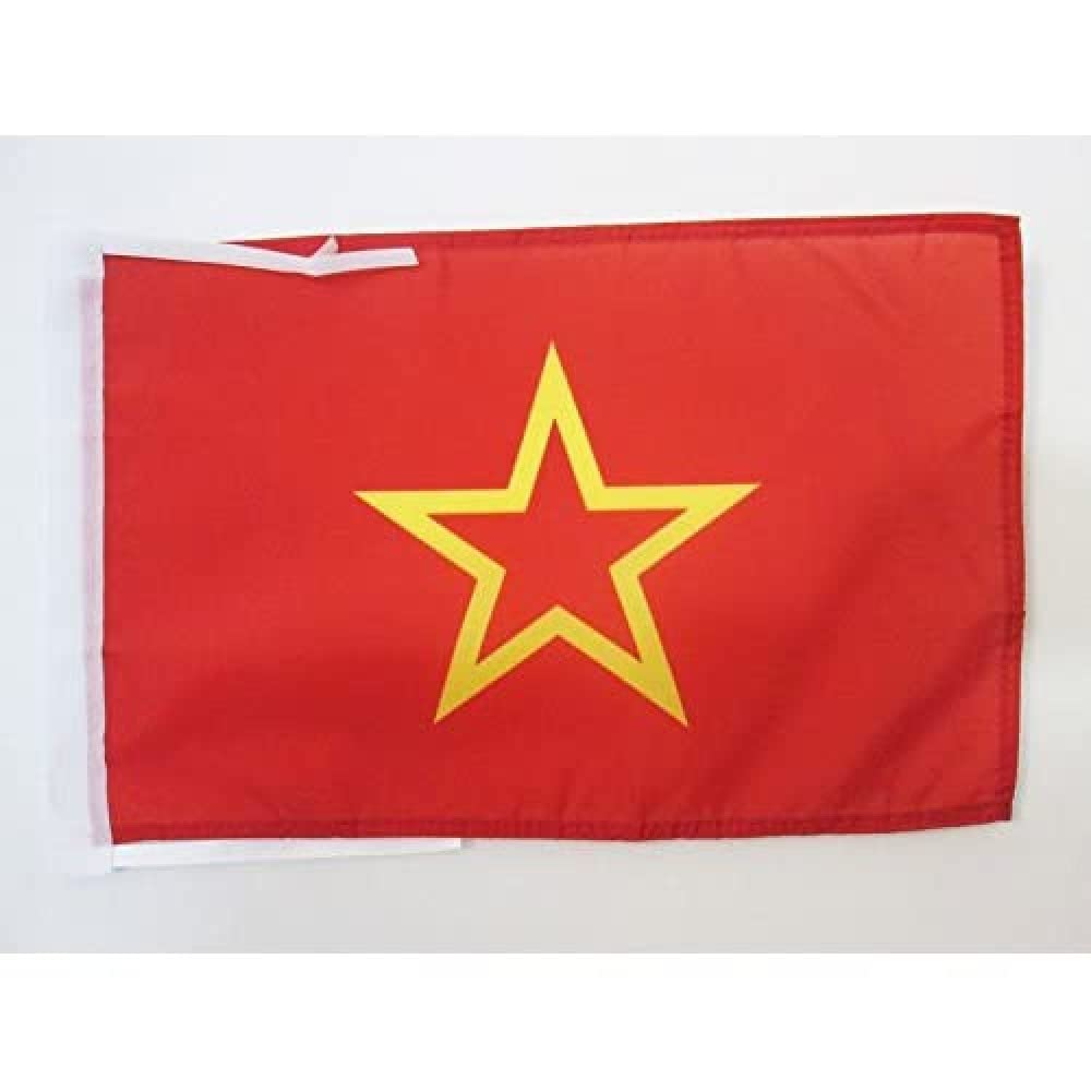 AZ FLAG - USSR Red Army 1918-1991 Flag - 18'' x 12'' - 100% Polyester RKKA comunist Small Banner with Two Cords - Fade Resistant - Vivid Colors - 18x12 in - 45x30 Cm — image 1