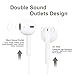 QIANXIANG Headphones,3.5mm Earbuds/Earphones, Wired Noise Isolating Built-in Microphone & Volume Control Compatible with Apple iPhone 6s 6 Plus 5s 5c 5 4s SE iPad iPod 7 All 3.5mm Earbuds Devicesthumb 1