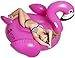 Captain Floaty Giant Inflatable Flamingo Pool Float, Swim Raft Floatie Lounger - Over 6' Huge
